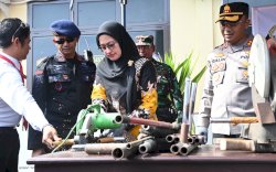 Bupati Luwu Utara Hadiri Pemusnahan Senjata Api Rakitan Hasil Operasi Cipta Kondisi