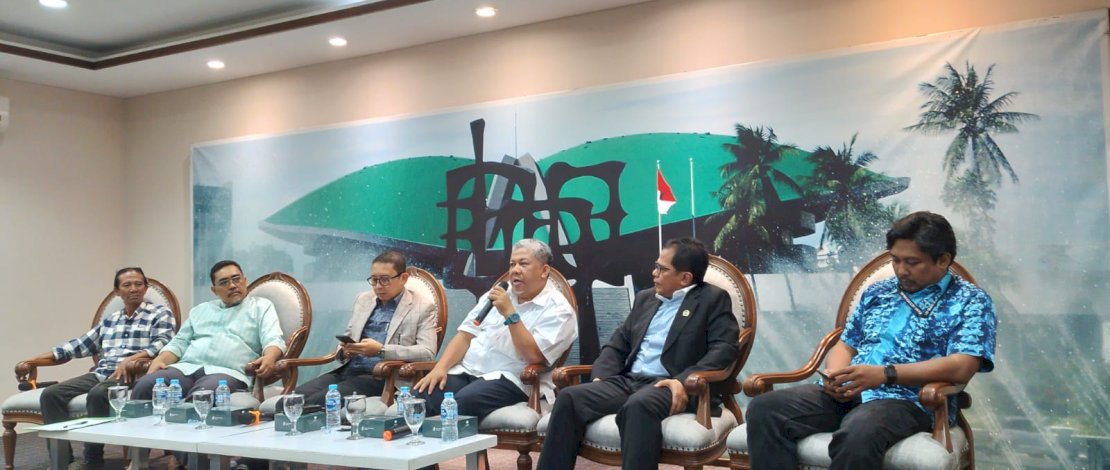 Fahri Hamzah saat menjadi nasumber dalam Diskusi Dialektika Demokrasi bertajuk DPR Mengawal Demokrasi Menuju Indonesia Maju, di Gedung DPR/MPR, Senayan, Jakarta, Jumat, 25 Agustus 2023.