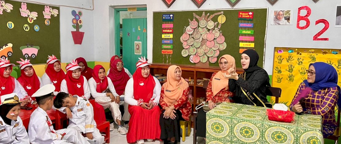 Diknas Gowa Bersama Bunda PAUD Sosialisasikan Transisi PAUD ke SD