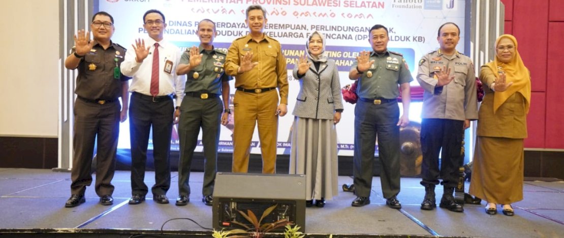 Pj Sekretaris Provinsi (Sekprov) Sulsel, Andi Muhammad Arsjad, membuka secara resmi acara Launching Percepatan Penurunan Stunting oleh Babinsa se-Sulsel dan Kampanye Perubahan Perilaku, yang dilaksanakan di Hotel Dalton Makassar, Senin, 28 Agustus 2023.