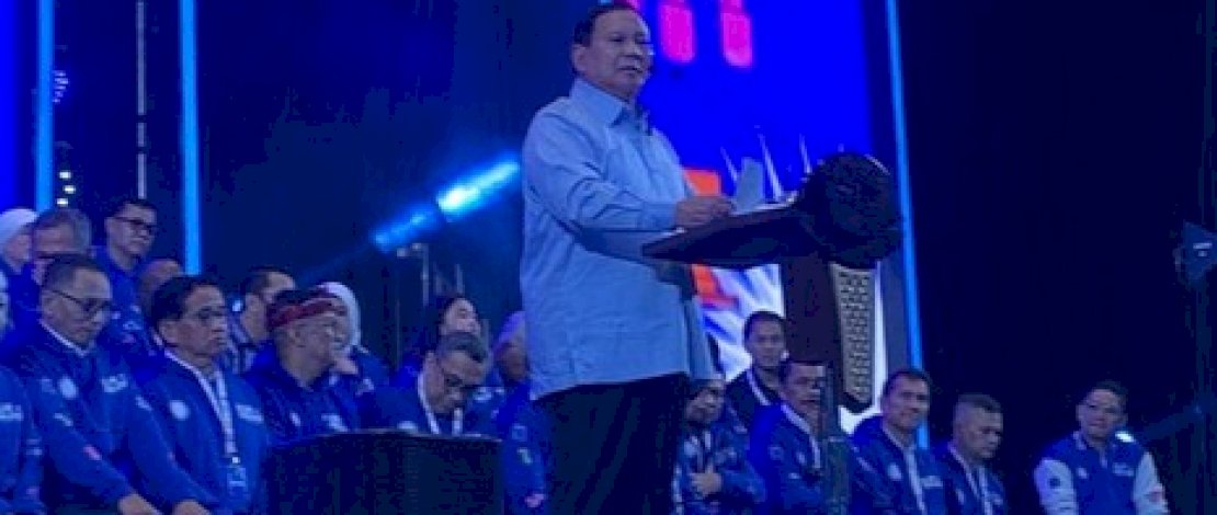Prabowo Subianto saat menghadiri HUT PAN Prabowo Subianto saat menghadiri HUT PAN