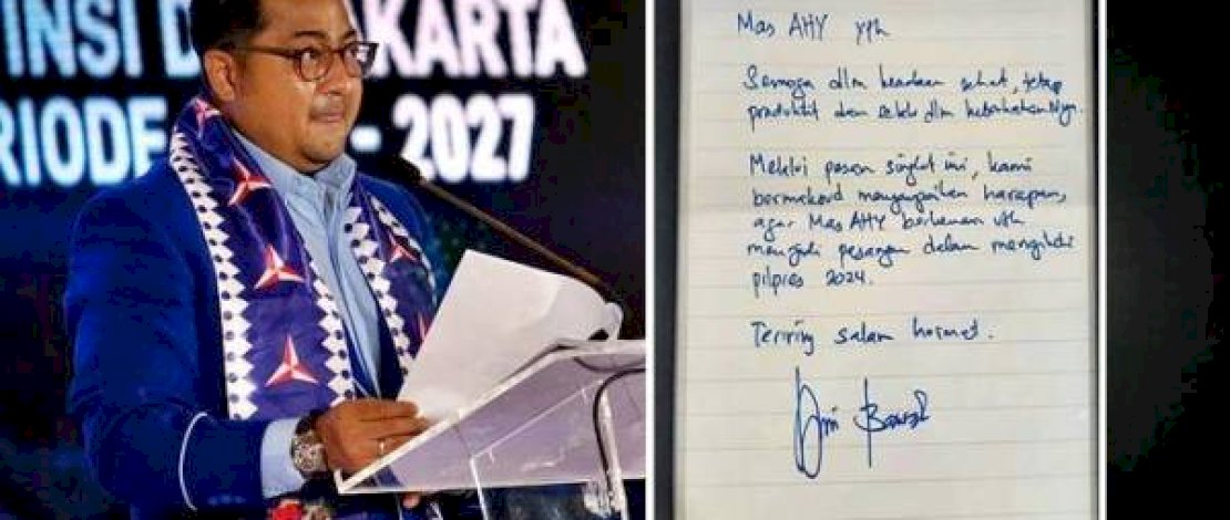 Ternyata Anies Baswedan Pernah Tulis Surat Minta AHY jadi Cawapres