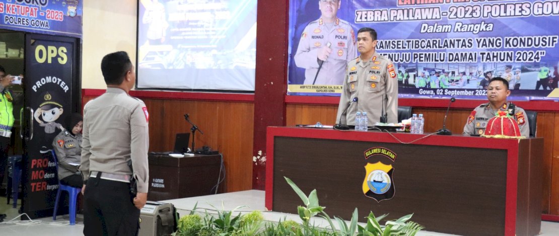 Kapolres Gowa Pimpin Latihan Pra Operasi Zebra Pallawa 2023 Kapolres Gowa Pimpin Latihan Pra Operasi Zebra Pallawa 2023