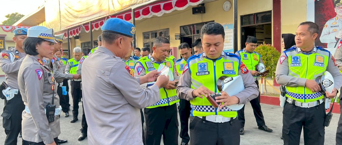 Propam Polres Gowa Gelar Penertiban Internal Personel Satlantas