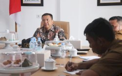 Rapat Stranas PK, Bupati Basli Ali Warning Dinas Terkait Soal Akurasi Data Penerima Bansos