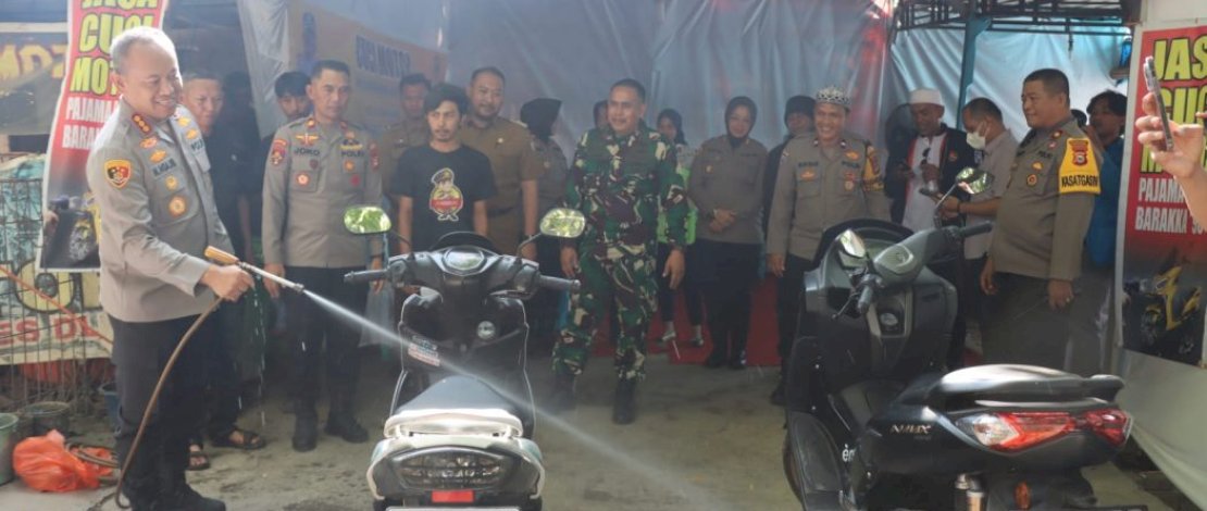 Kerjasama Polrestabes Makassar, Camat Mariso Resmikan Perpustakaan Mini