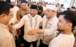 Pj Gubernur Sulsel Silaturahmi dengan Alim Ulama dan Masyarakat di Masjid Raya