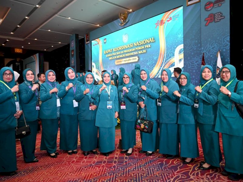 Sri Astuti Thamrin Hadiri Rakornas PKK Tahun 2023 di Jakarta