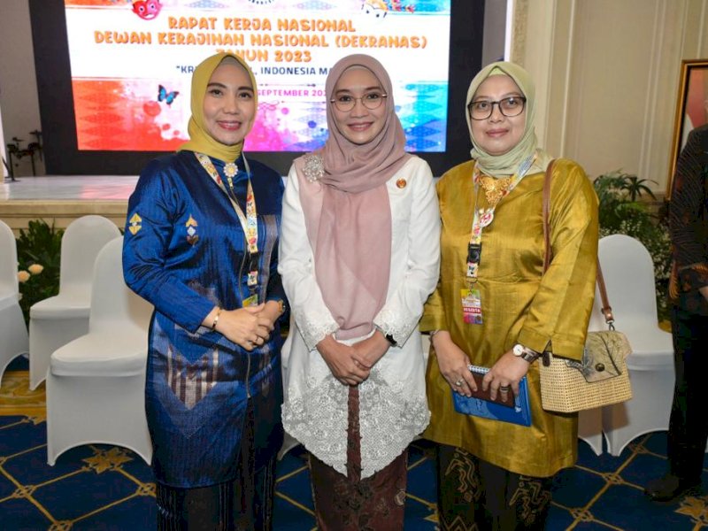 Sofha Marwah Bahtiar Hadiri Rakernas Dekranas di Sekretariat Wakil Presiden
