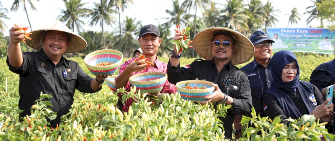 Mentan SYL pada acara Tanam Cabai di Desa Kerongkong, Kecamatan Suralaga, Lombok Timur, Kamis, 14 September 2023. Mentan SYL pada acara Tanam Cabai di Desa Kerongkong, Kecamatan Suralaga, Lombok Timur, Kamis, 14 September 2023.