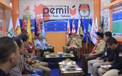 Perkuat Kolaborasi Jelang Pemilu, Pj Bupati Takalar Kunjungi Kantor KPU 