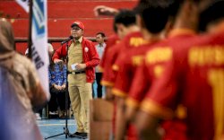 Danny Pomanto Bakar Semangat Kontingen Kejurda Futsal Sulsel 2023