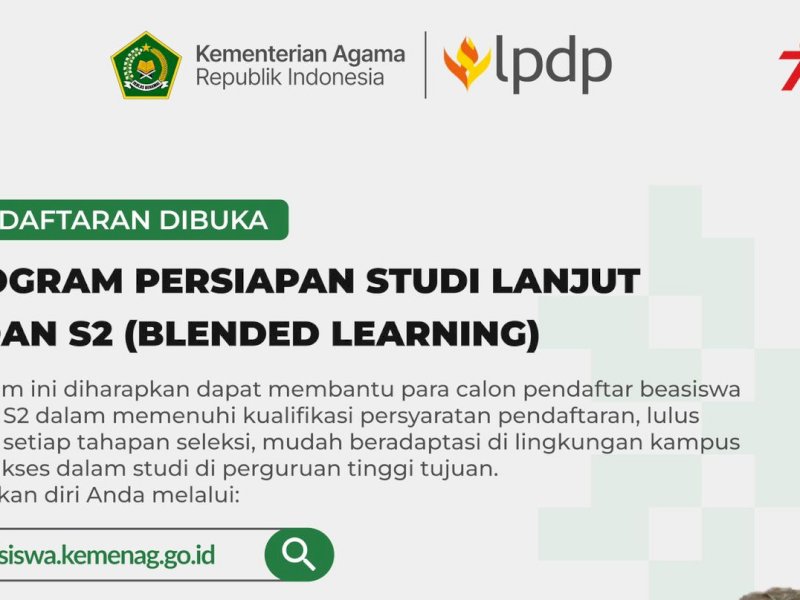 Kemenag Buka Program Persiapan Studi Lanjut untuk Siswa Madrasah dan S1, Gratis