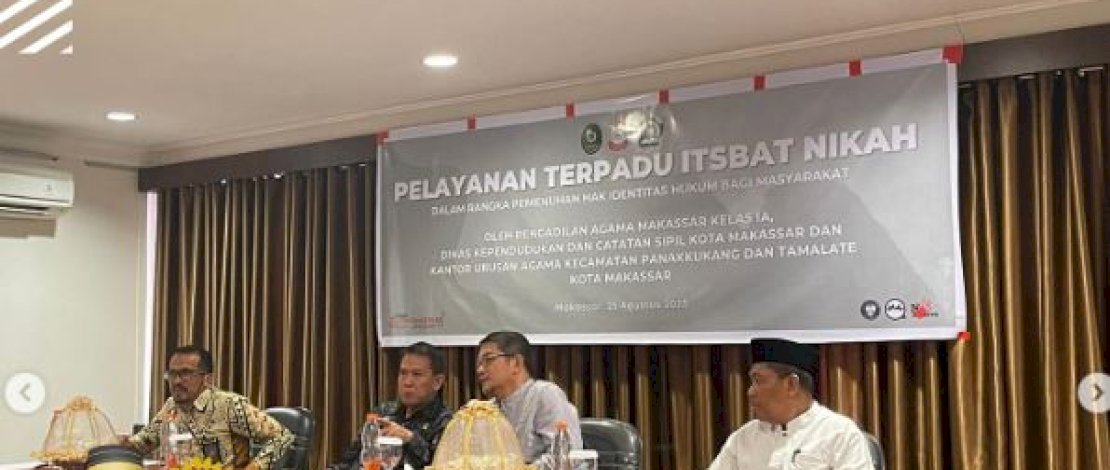 Disdukcapil Gelar  Sidang Isbat Nikah untuk 45 Pasang Suami Istri di Makassar