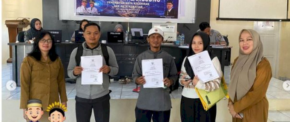 Dukcapil Makassar Hadirkan Pelayanan Langsung Penerbitan Akta Kelahiran dan Akta Kematian di Kelurahan Manggala