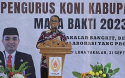 Setiawan Aswad Harap KONI Majukan Prestasi Dunia Olahraga di Takalar 