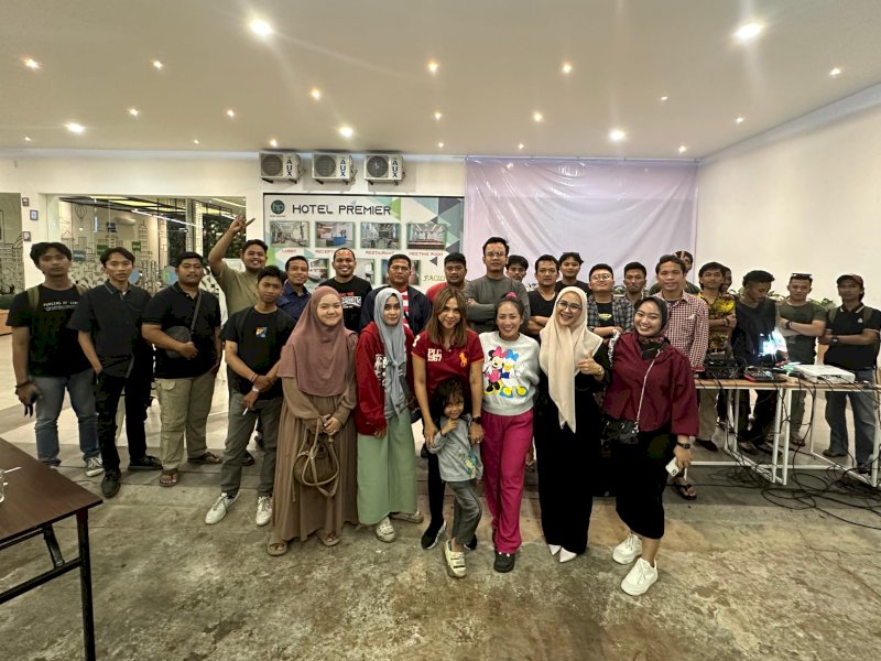 Keren! Ananda Harahap Bakar Semangat Nasionalisme Pemuda Biringkanaya Lewat Nobar Bareng PSM