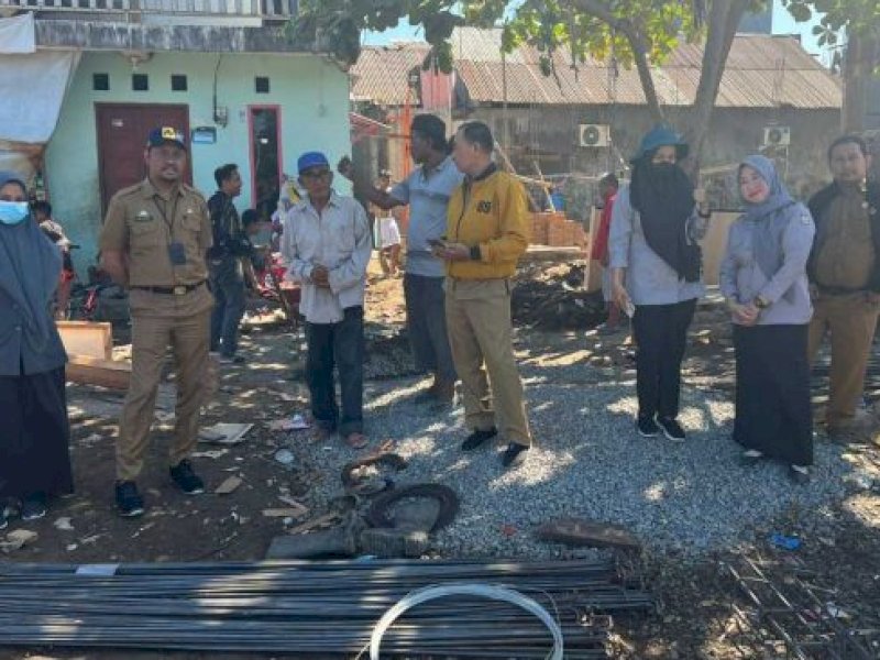 Dinas PU Makassar Tinjau Kesiapan Pengecoran Bak IPAL Komunal di Kelurahan Bontorannu