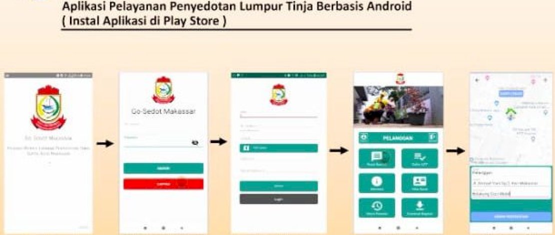 Dinas PU Kota Makassar Hadirkan Layanan Penyedotan Lumpur Tinja Melalui Aplikasi GO SEDOT di Konter