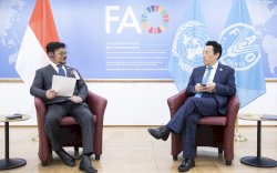 Mentan SYL - Dirjen FAO Sepakat Perkuat Pertanian Kawasan Pasifik dan Selatan Afrika