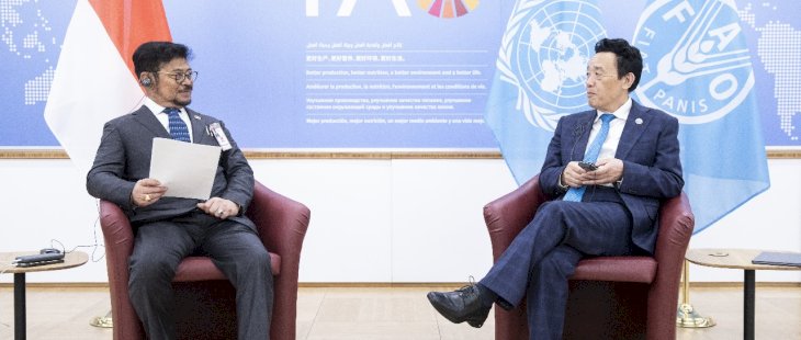Mentan SYL - Dirjen FAO Sepakat Perkuat Pertanian Kawasan Pasifik dan Selatan Afrika