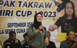 Tim Polres Luwu Utara Rebut Juara I Turnamen Takraw Kamiri CUP