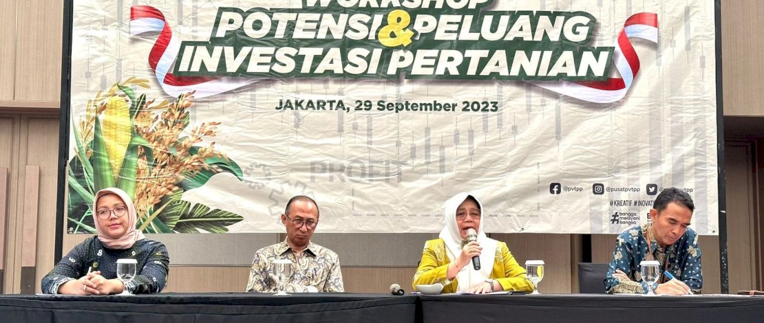 Workshop Potensi dan Peluang Investasi Pertanian, Jumat, 29 September 2023. Workshop Potensi dan Peluang Investasi Pertanian, Jumat, 29 September 2023.