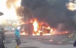 Polisi Usut Penyebab Truk Kontainer Tiba-tiba Terbakar di Makassar