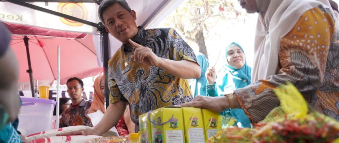 Pasar Murah Gerakan Pangan Murah (GPM) yang digelar Dinas Ketahanan Pangan.