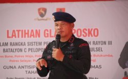 8 Polres Wilayah Rayon III Sulsel&nbsp;Kumpul di Mako Brimob Bone untuk&nbsp;Latihan Glady Posko Kesiapan Pam Pemilu 2024