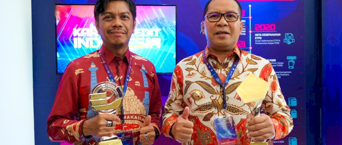 Makassar Terima Penghargaan TP2DD 2023 Kota Terbaik dan Program Unggulan P2DD Terbaik