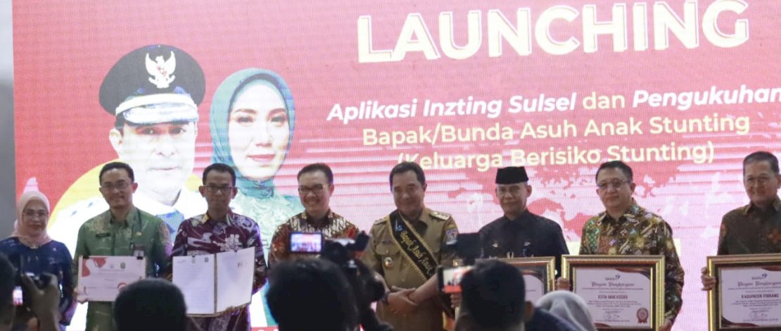 Pj Gubernur Sulsel Luncurkan Aplikasi  'InZTing Sulsel' - Langkah Inovatif Lawan Stunting