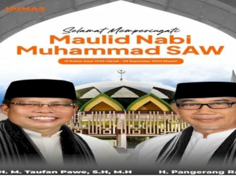 Makna Hari Maulid Nabi Muhammad SAW Bagi Wali Kota Parepare, HM Taufan Pawe 
