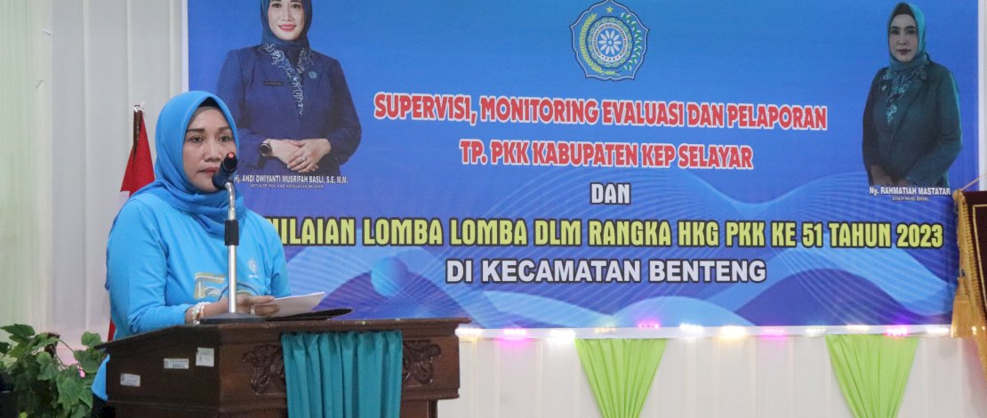Ketua Tim Penggerak PKK Kabupaten Kepulauan Selayar, Andi Dwiyanti Musrifah Basli, memberikan perhatian serius terhadap penurunan angka stunting. Ketua Tim Penggerak PKK Kabupaten Kepulauan Selayar, Andi Dwiyanti Musrifah Basli, memberikan perhatian serius terhadap penurunan angka stunting.