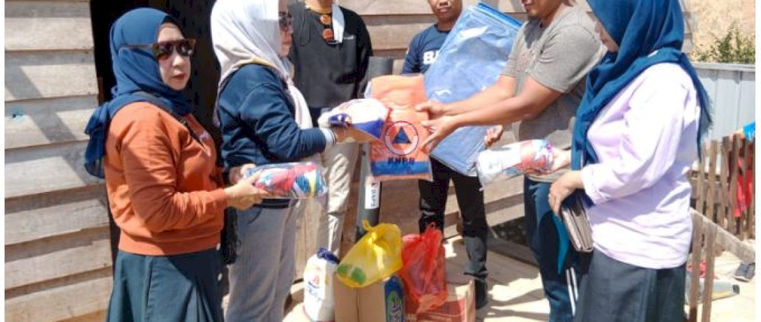 BPBD Parepare Salurkan Bantuan Logistik untuk Warga Terdampak Angin Kencang