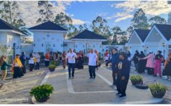 Family Gathering Tim Penggerak PKK Kota Parepare Taufan Pawe dan Istri Pimpin Senam&nbsp;
