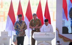 Pj Sekda Dampingi Wapres Ground Breaking Masjid Hj Andi Nurhadi dan AAS International Hospital 