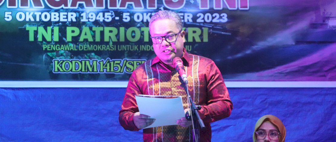 Dalam memperingati Hari Ulang Tahun (HUT) ke-78 TNI, Kodim 1415 Kepulauan Selayar menggelar acara ramah tamah dan syukuran yang digelar di halaman Makodim Selayar, pada Kamis malam, 5 Oktober 2023.