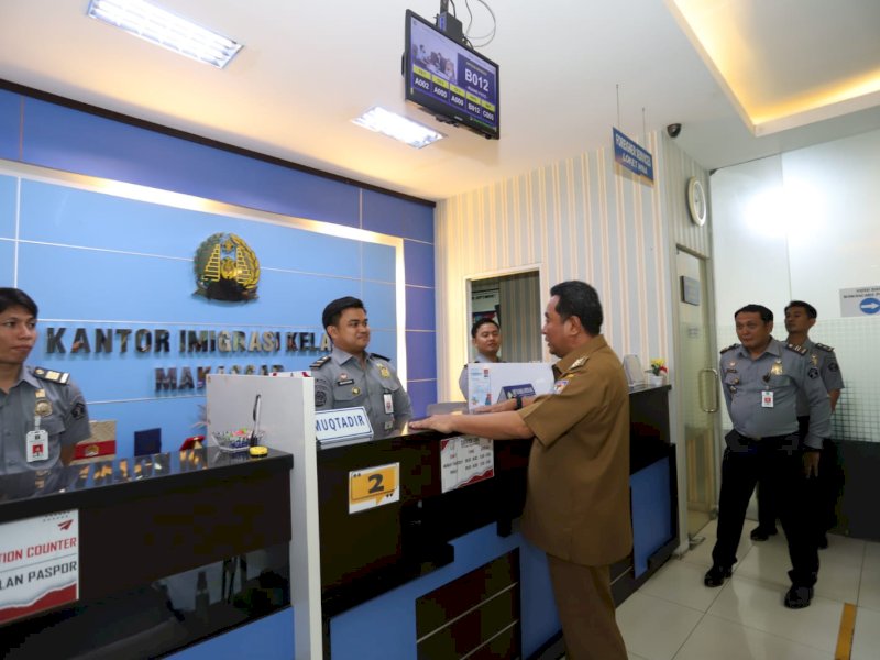 Pj Gubernur Bahtiar Apresiasi  Beragam Inovasi Ciptaan Kantor Imigrasi Kelas I TPI Makassar