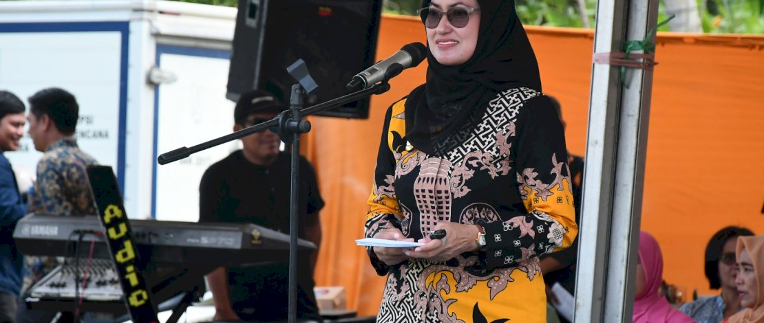 Bupati Luwu Utara, Indah Putri Indriani, melaunching program Dashat pertama di Tana Luwu. Bupati Luwu Utara, Indah Putri Indriani, melaunching program Dashat pertama di Tana Luwu.