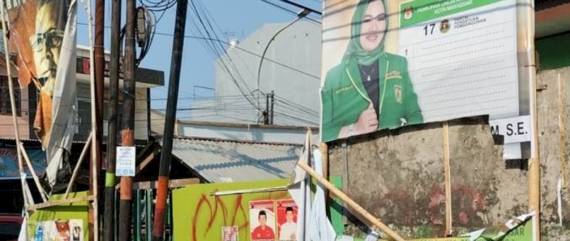 APK Caleg yang dirusak oleh Ardiansyah Putra dan Yusril.