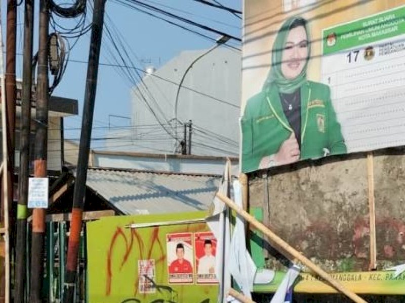 Kasus Pengrusakan Baliho di Makassar Terungkap, Pelaku Ngaku Stres