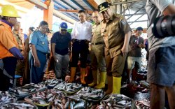 Cek Harga Ikan, Pj Gubernur Bahtiar Tinjau TPID Poetere Makassar
