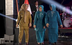 Sofha Marwah Bahtiar Hadiri Peringatan HKG PKK Kota Makassar 