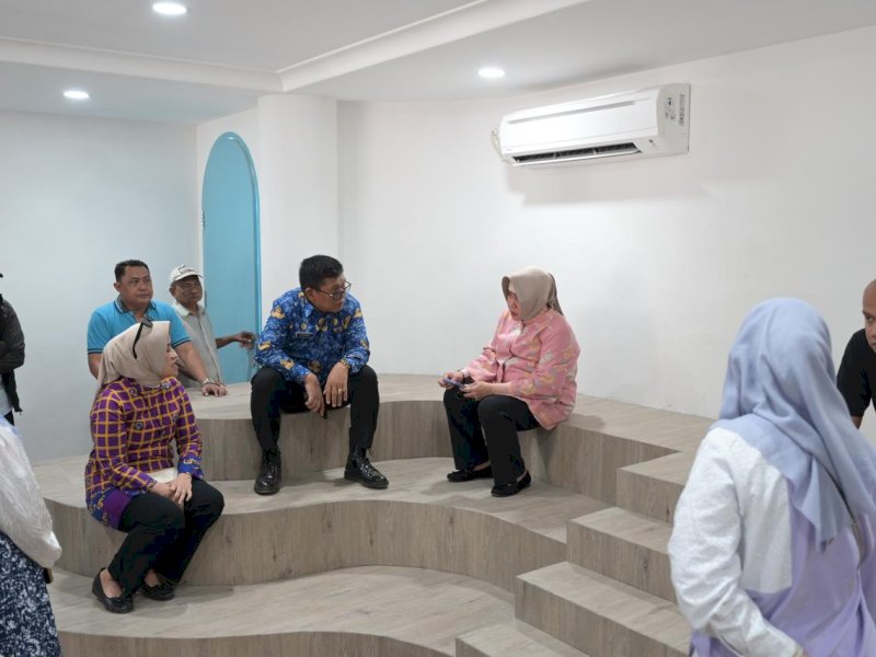 Jadi Percontohan, Indira Jusuf Ismail Tinjau Bangunan Baru dan Fasilitas PAUD di Kecamatan Mariso