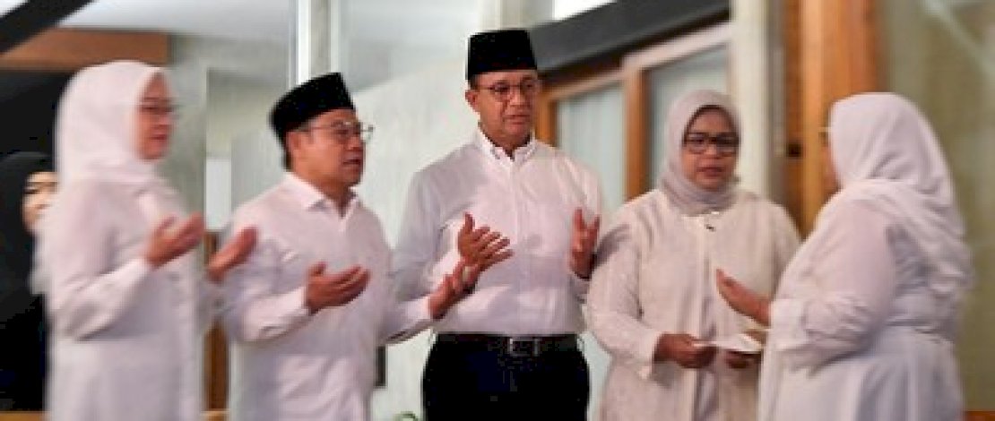 Pakai Kemeja Hitam Putih Daftar ke KPU,  Anies - Muhaimin Lambangkan Semangat Kerja 