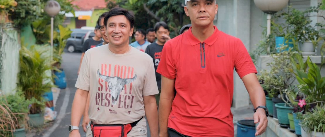 Sekretaris DPD Partai Demokrasi Indonesia Perjuangan (PDIP) Sulawesi Selatan (Sulsel), Rudy Pieter Goni (RPG) bersama calon presiden presiden, Ganjar Pranowo belum lama ini.