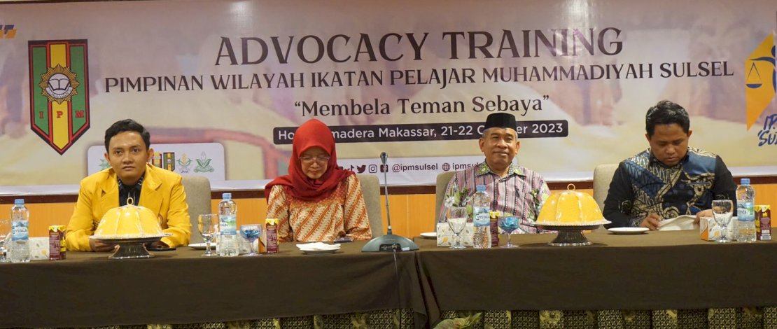 PW Ikatan Pelajar Muhammadiyah (IPM) Sulawesi Selatan menggelar Advokasi Training.