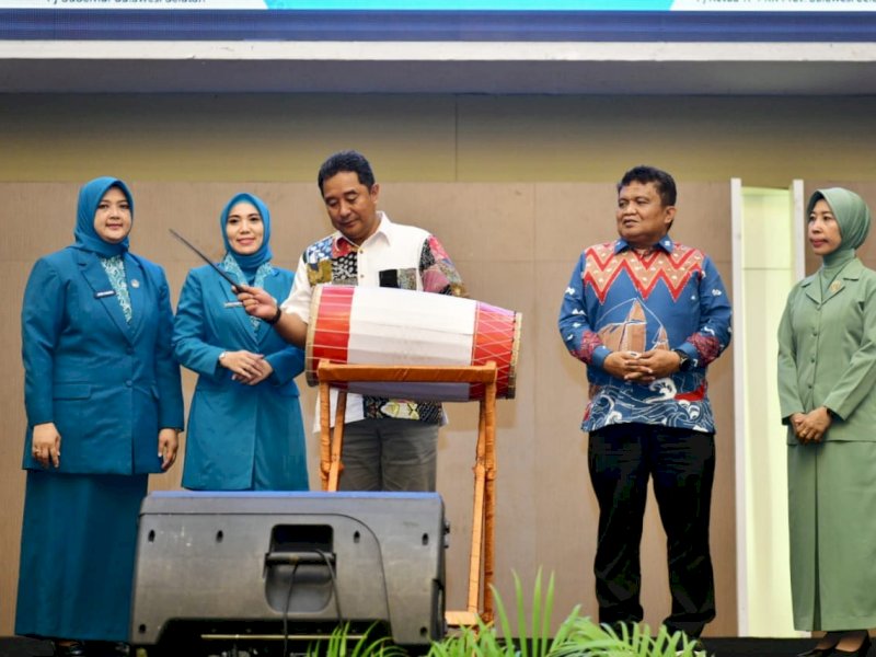 Buka Rakorda PKK Sulsel, Pj Gubernur Bahtiar Instruksikan Tangani Stunting dan Inflasi
