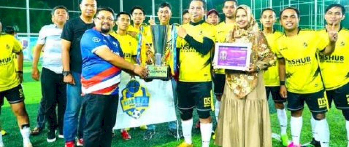 Tim Dishub&nbsp;Makassar Raih Gelar Juara di Tournament Mini Soccer Peringati&nbsp;Harhubnas&nbsp;&nbsp;2023